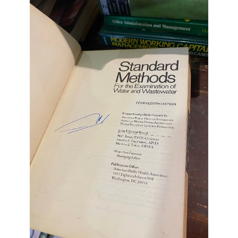 Standard Methods for the examination of Water and Wastewater 1010110