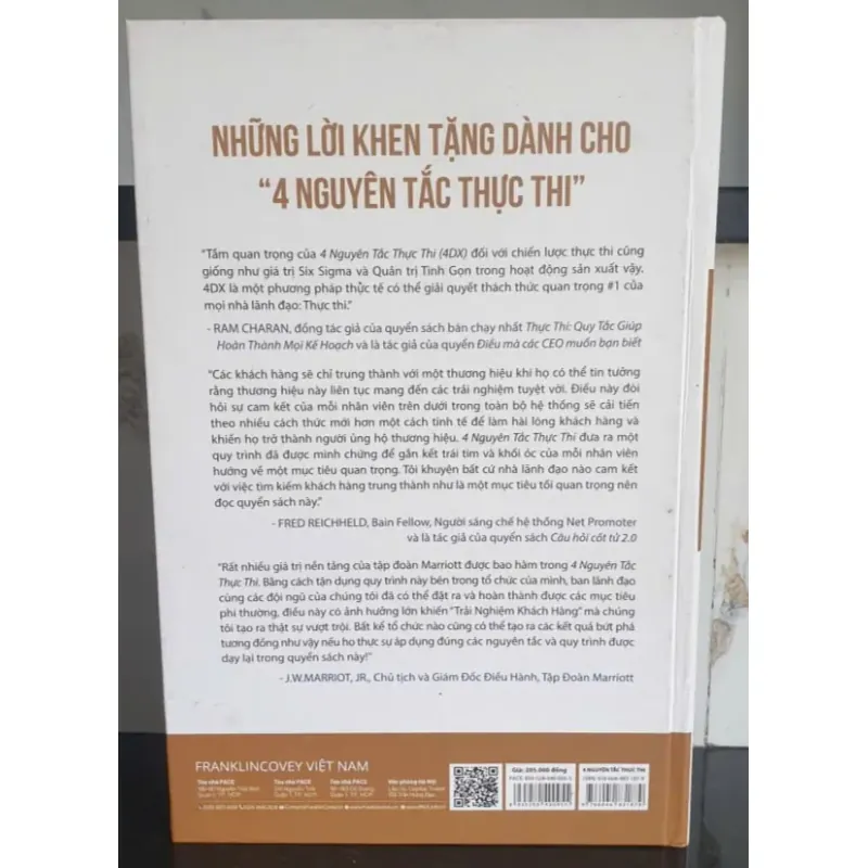 4 Nguyên Tắc Thực Thi - Franklin Covey 801033