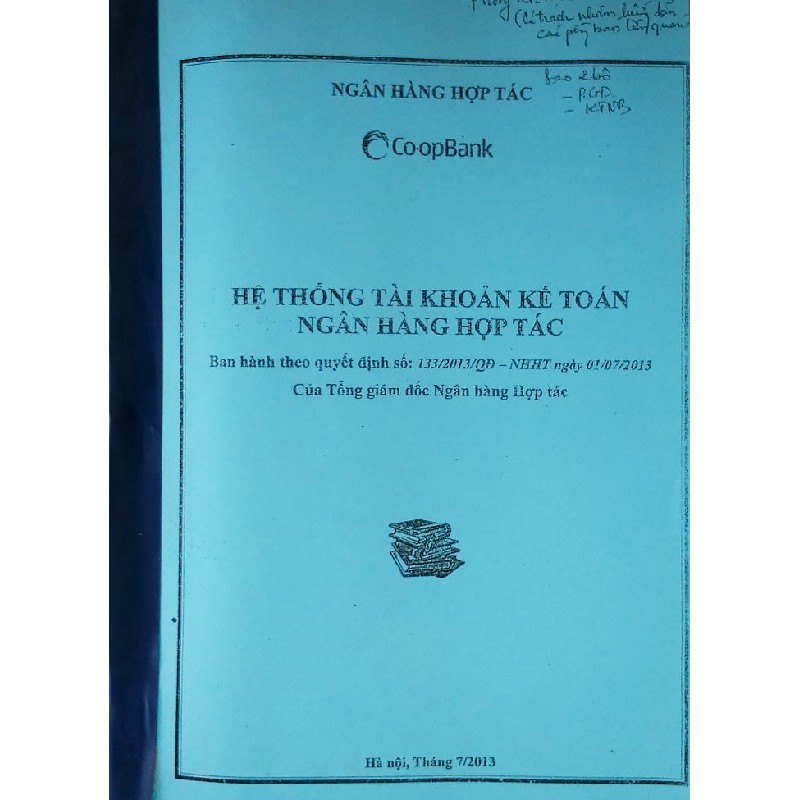 Cuốn photo Hệ thống tài khoản Kế toán Ngân hàng Hợp tác (Co-opbank) 12279