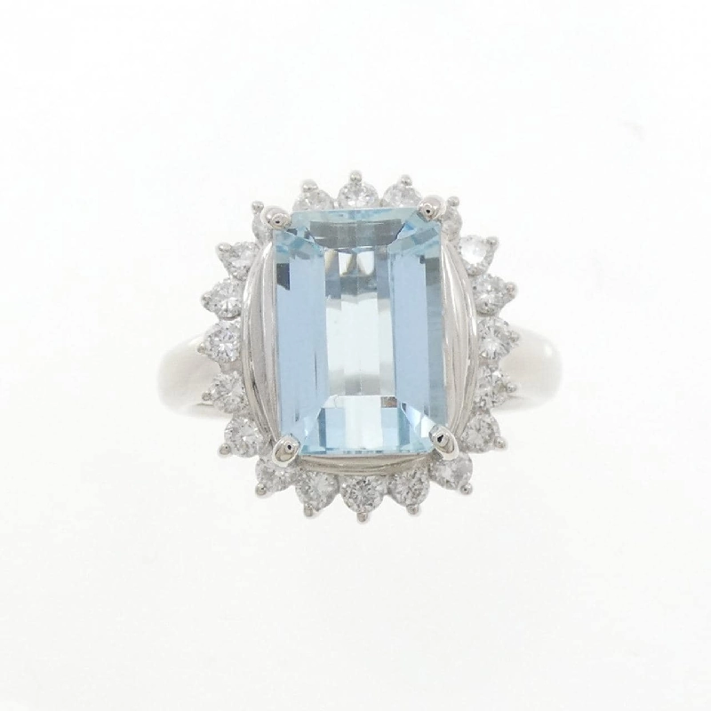 Nhẫn Aquamarine PT900 3.32CT - Hàng hiệu Chính hãng 855068