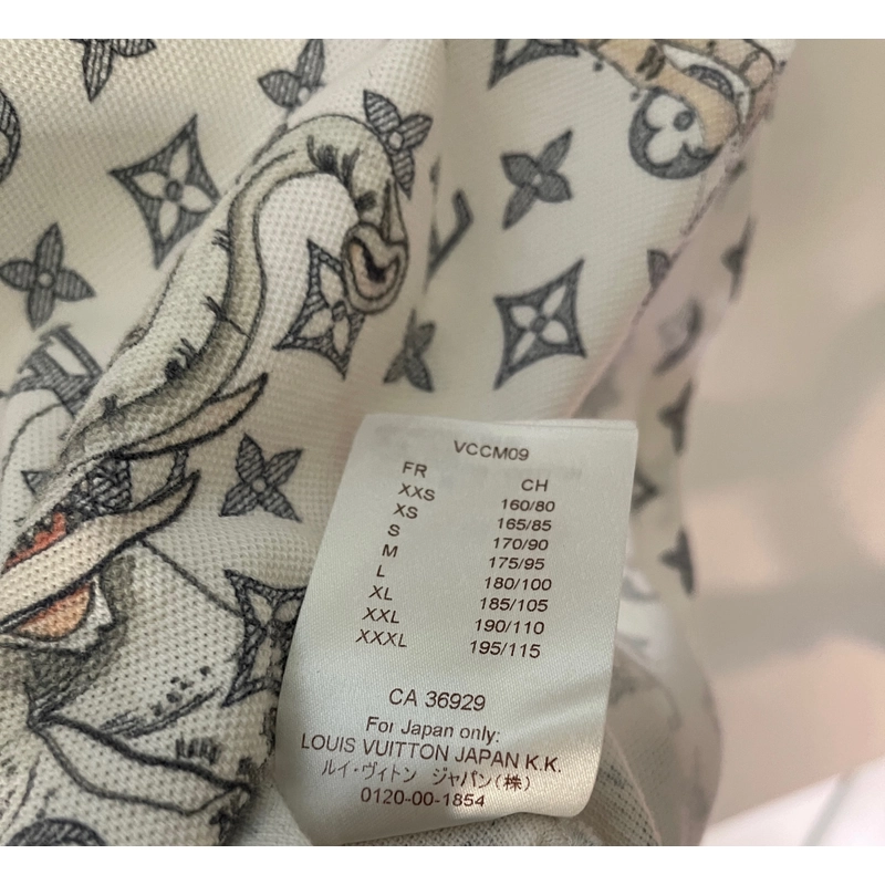 Áo Polo nam LV chapman size S used 497140