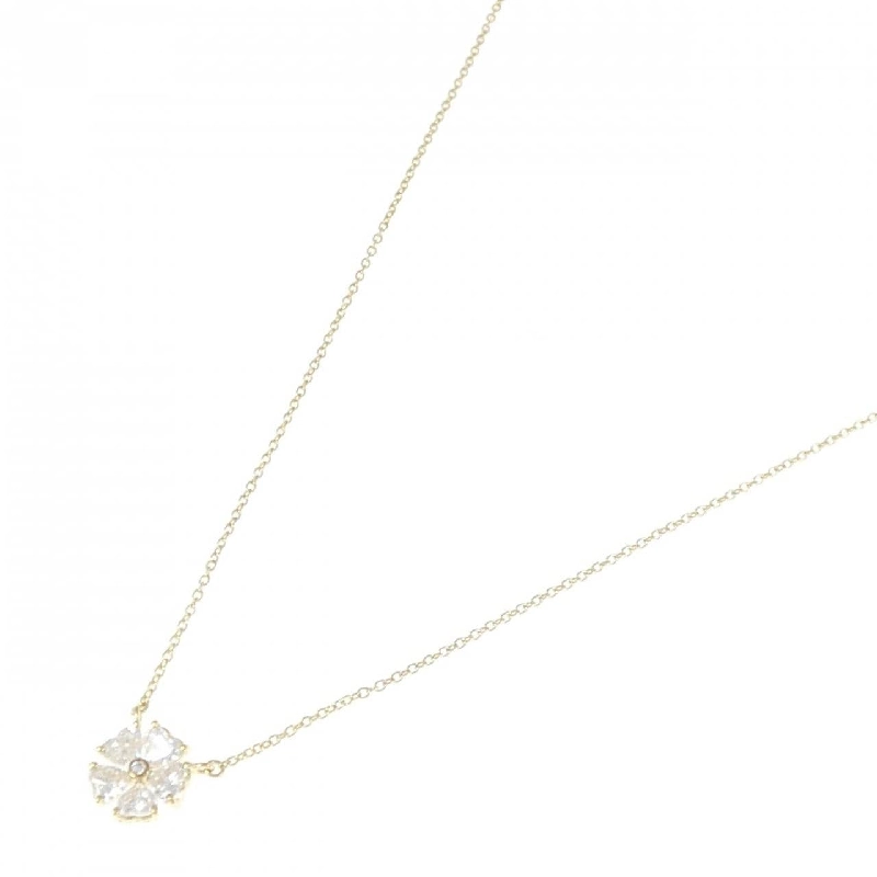 K18YG Hoa Hồng Kim Cương Dây Chuyền 0.74CT - Hàng hiệu Chính hãng 868397