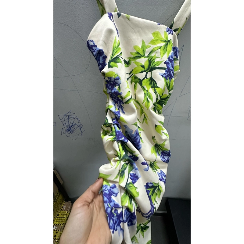 Đầm thun co giãn body 2 dây bản to size M 463089