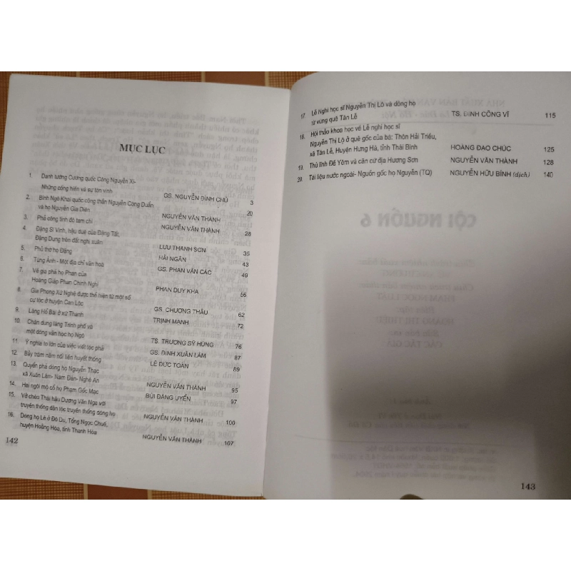 Cội nguồn 6 - 2004 - 143 trang - LỊCH SỬ - CHÍNH TRỊ - TRIẾT HỌC - SLSCTCNGUON5SLSCTANTQ3112-187 780396