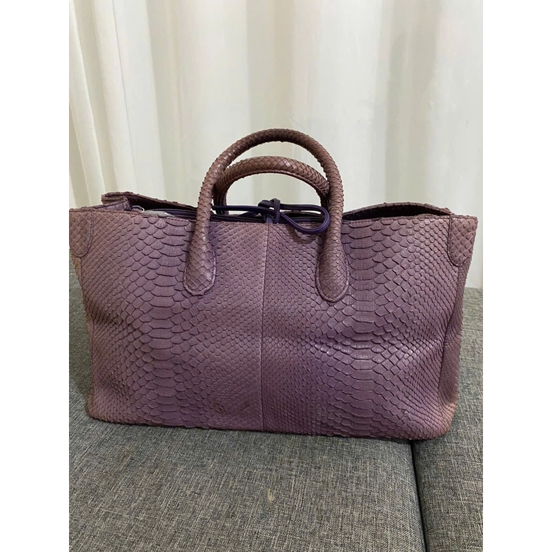 Túi du lịch trăn tím 41*25*21 python skin purple travel bag 464049