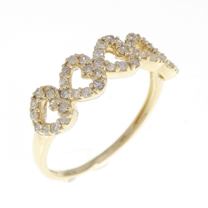 Nhẫn kim cương hình trái tim K10YG 0.27CT 672232
