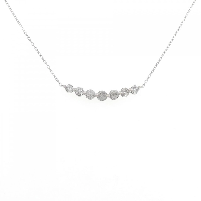 K18WG Dây chuyền kim cương 0.7CT - Hàng hiệu Chính hãng 857054