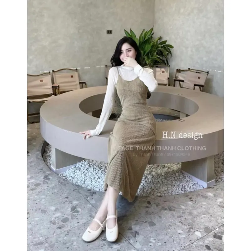 Đầm nữ cổ điển nhẹ nhàng phối túi xách hợp đi chơi, dạo phố 792589