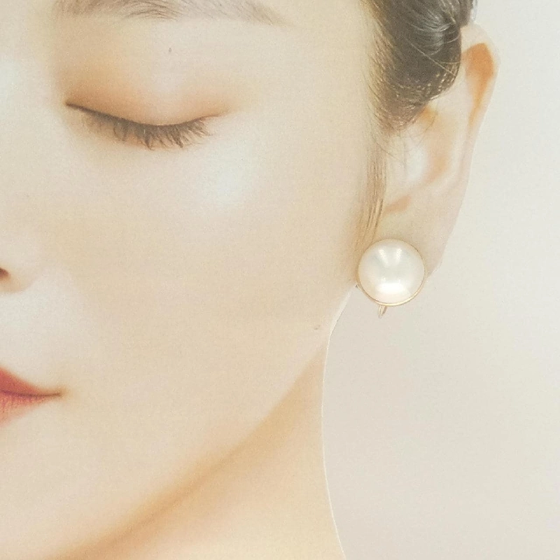 K18YG Mabe Pearl Bông tai - Hàng hiệu Authentic 872364