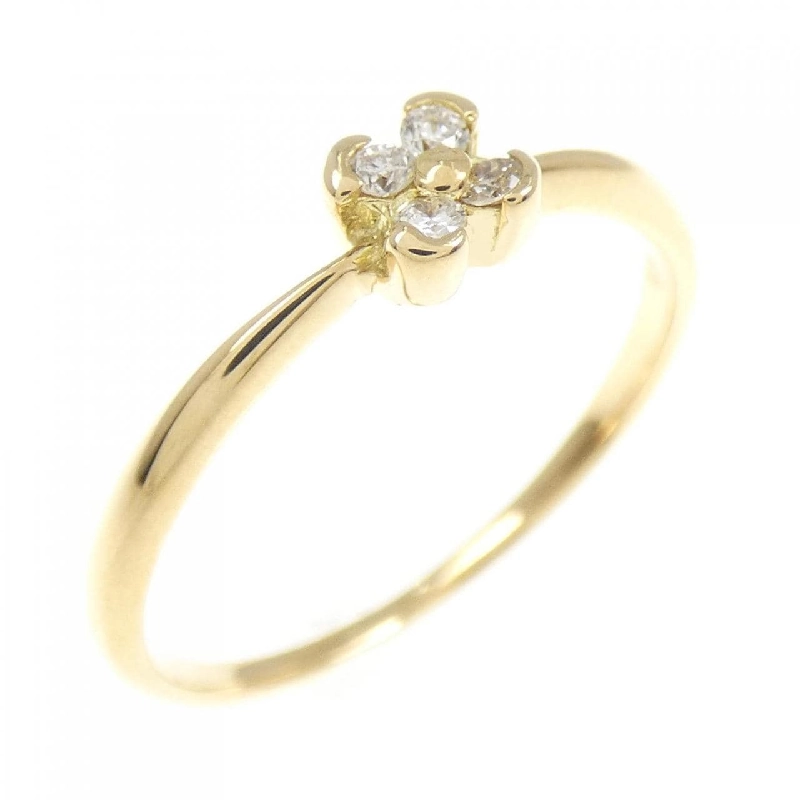 Nhẫn kim cương hoa K18YG 0.07CT - Hàng hiệu chính hãng 850921