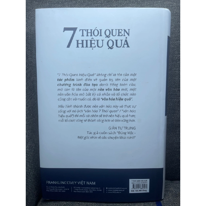 7 thói quen hiệu quả Stephen R Covey 2019 mới 90% bẩn nhẹ viền bìa cứng HPB0805 182169