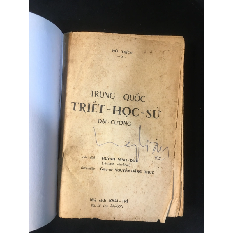 Trung Quốc Triết học sử - Hồ Thích ( Khai Trí 1970) 99402