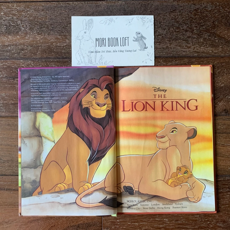 Sách tranh Disney tiếng anh The Lion King, Used, Bìa cứng 478664