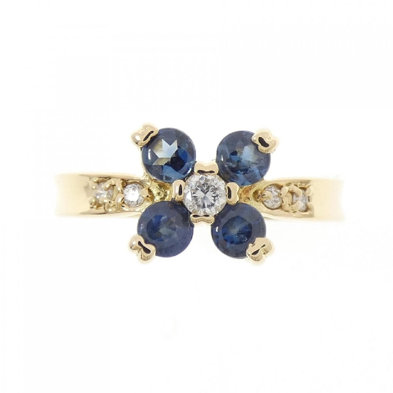 Nhẫn Sapphire Hoa K18YG - Hàng hiệu Chính hãng 854097