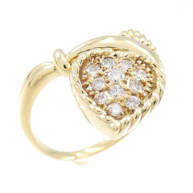 Nhẫn kim cương K18YG 0.20CT 668404