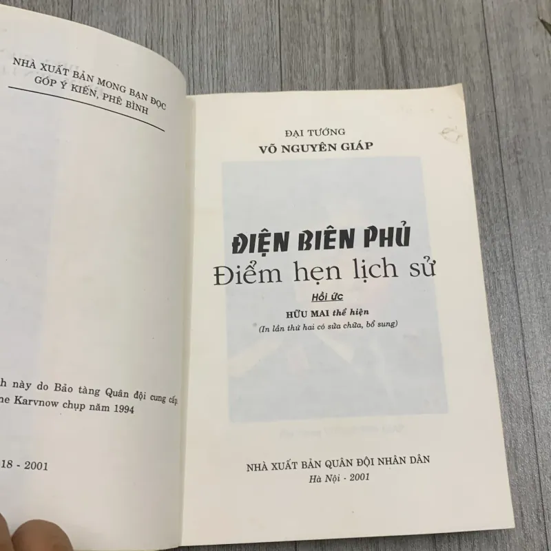 Điện biên phủ điểm hẹn lịch sử - võ nguyên giáp. 10a1 1025604