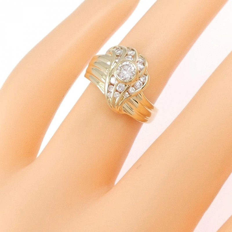 Nhẫn kim cương K18YG - Hàng hiệu Authentic 849725