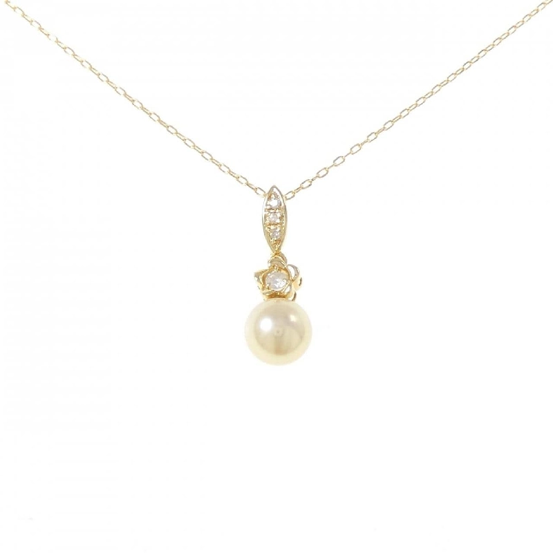 Dây chuyền ngọc trai Akoya hoa K18YG 7.8mm - Hàng hiệu chính hãng 861194