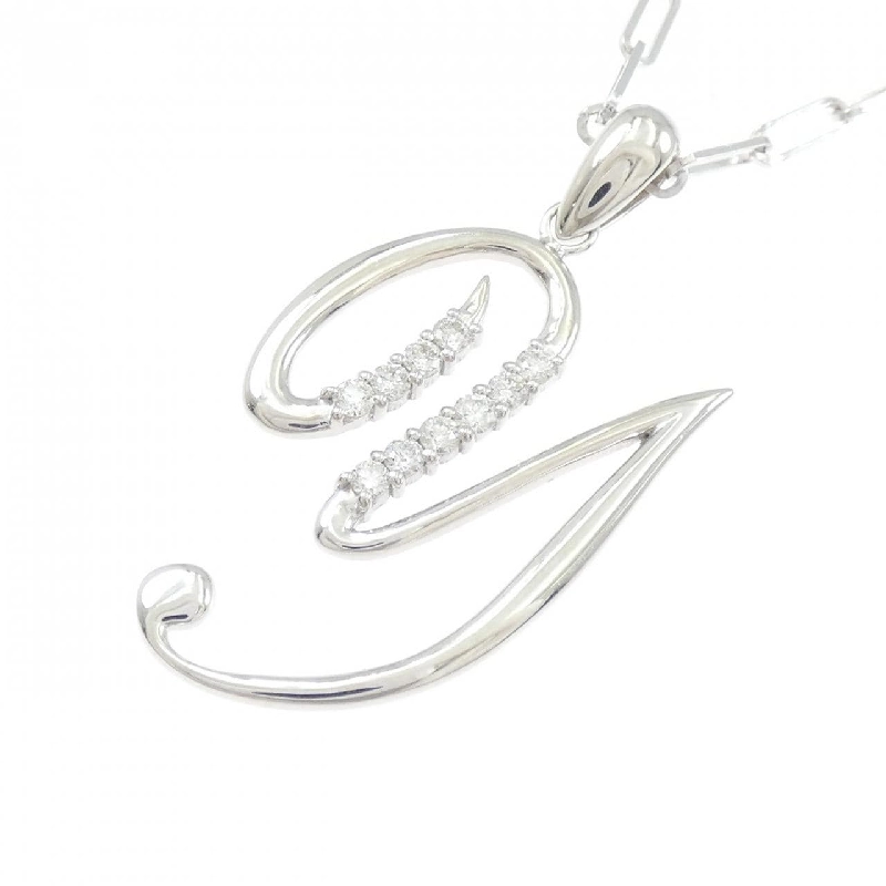 K18WG Chữ cái Y Dây chuyền kim cương 0.32CT - Hàng hiệu Chính hãng 846699