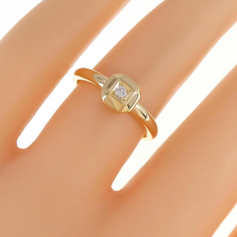 Nhẫn kim cương K18YG 0.08CT 673170