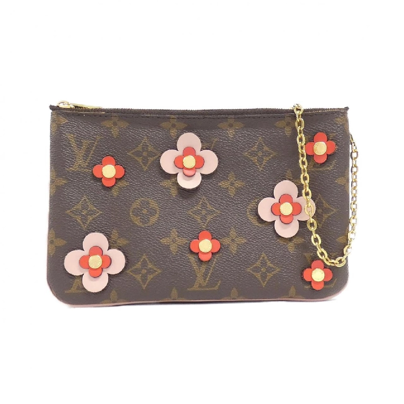Túi đeo chéo Louis Vuitton Monogram (Flower) Pochette Double Zip M63905 - Hàng hiệu Chính hãng 767431