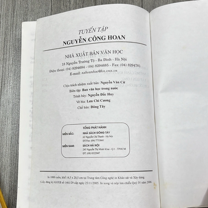 Tuyển tập nguyễn công hoan bộ 2 tập. 6a3 544982
