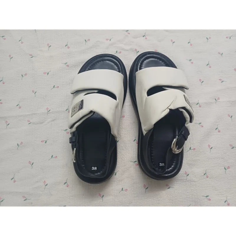 DÉP SANDAL QUAI HẬU 2 QUAI DÁN PHONG CÁCH - SIZE 38 745590