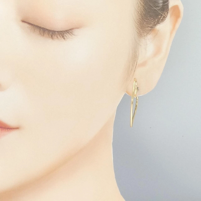 K18YG Bông tai hình trái tim - Hàng hiệu Chính hãng 865689