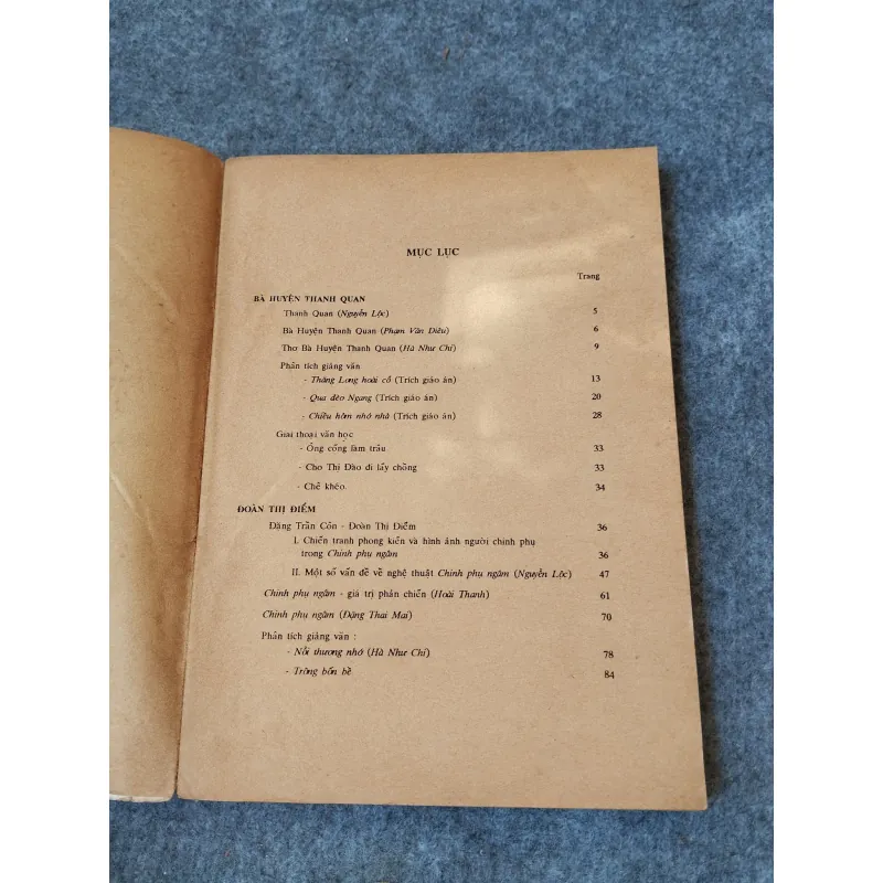 BÀ HUYỆN THANH QUAN. ĐOÀN THỊ ĐIỂM. NGUYỄN GIA THIỀU 719973