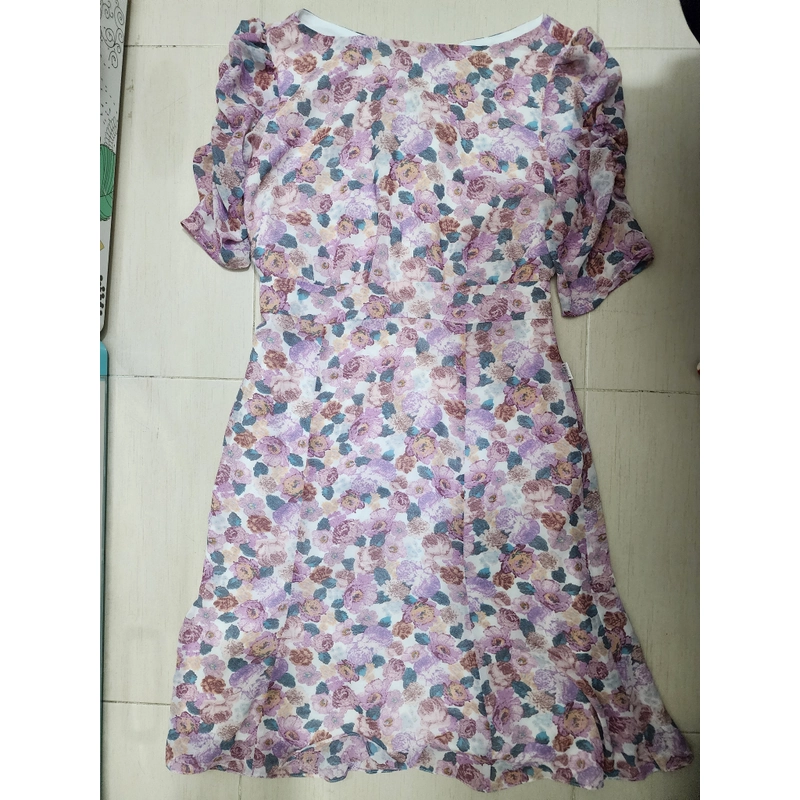 Đầm voan hoa tím Erosia 541715