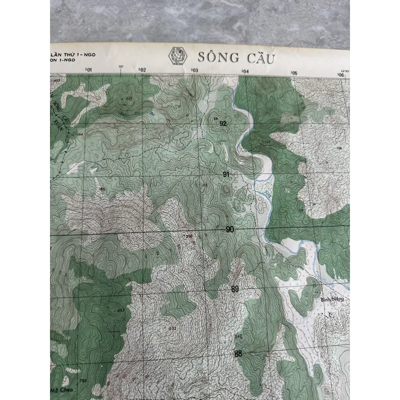 Bản đồ Huyện Sông Cầu Tỉnh Phú Yên 1970 758855