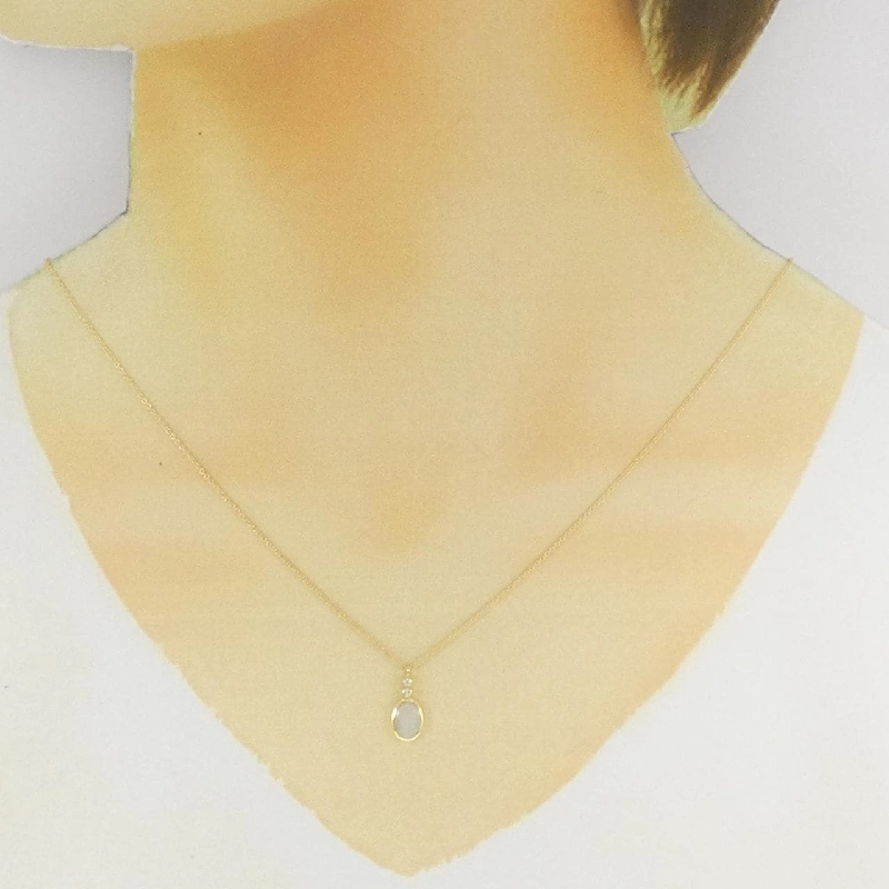 K18YG Opal Necklace - Hàng hiệu Authentic 864962