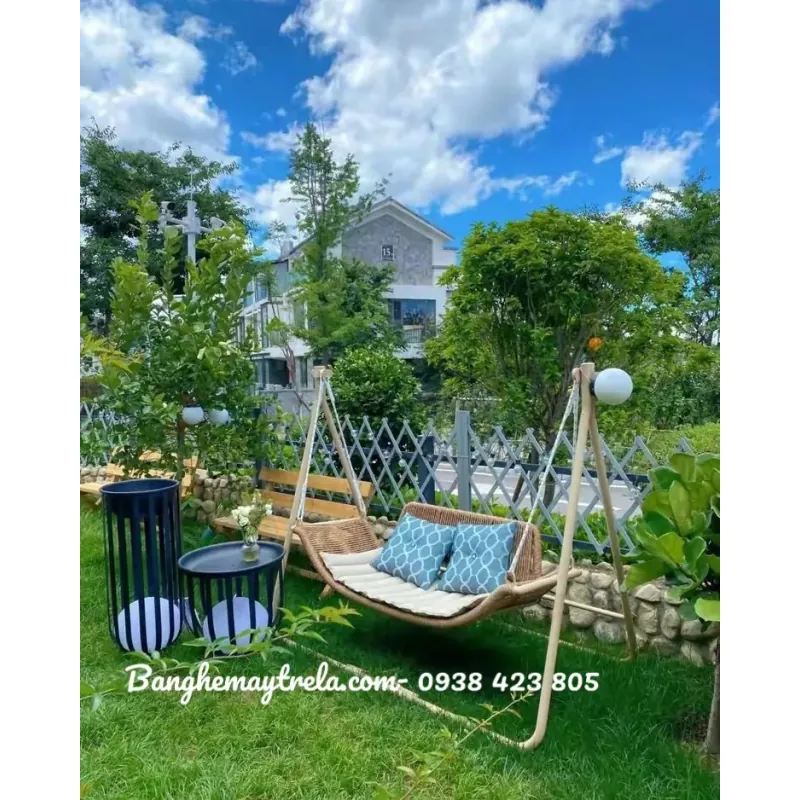 Xích đu đan dây dù treo sân vườn 692756