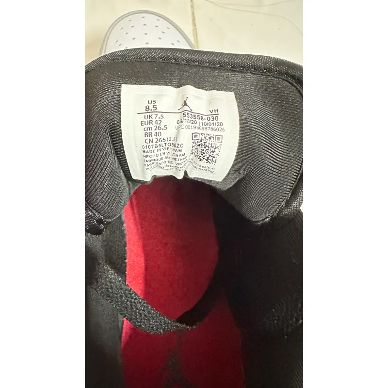 Giày thể thao Jordan cao cổ màu xám đen trắng, thể thao nam nữ 925335