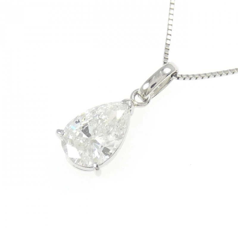 Dây chuyền kim cương PT900/PT850 1.473CT G I1 hình giọt nước - Hàng hiệu Authentic 875320