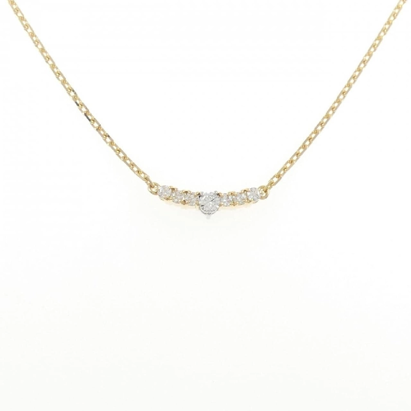 K18YG/PT Dây chuyền kim cương - Hàng hiệu Authentic 860026