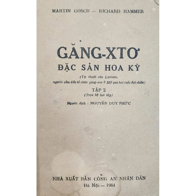 GANGSTER ĐẶC SẢN HOA KỲ - Trọn bộ 2 quyển đẹp 702895