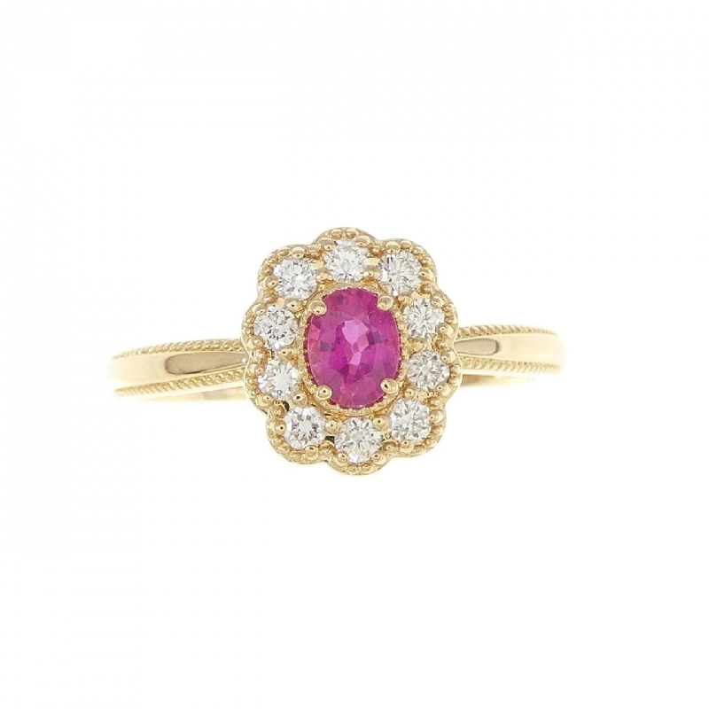 Nhẫn ruby K18YG 0.24CT 672670