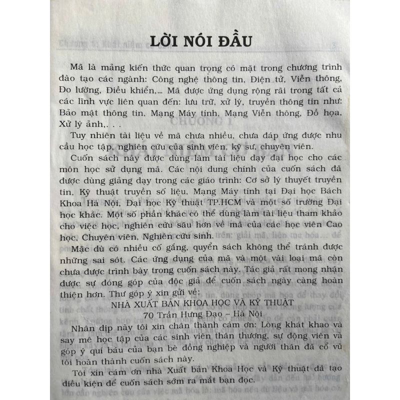 LÝ THUYẾT MÃ 498235
