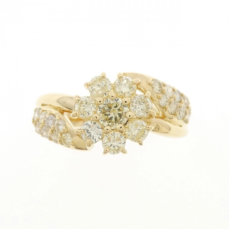 Nhẫn kim cương hoa K18YG 1.00CT - Hàng hiệu Authentic 855278