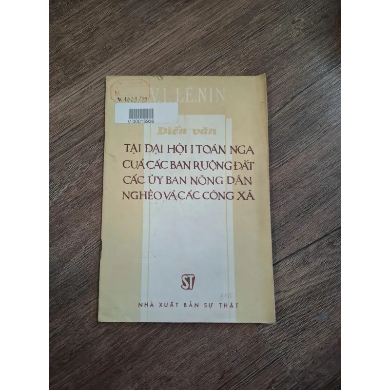 Diễn văn Tại Đại hội I Toàn Nga Của Các Ban Ruộng Đất - Lê Nin 718901
