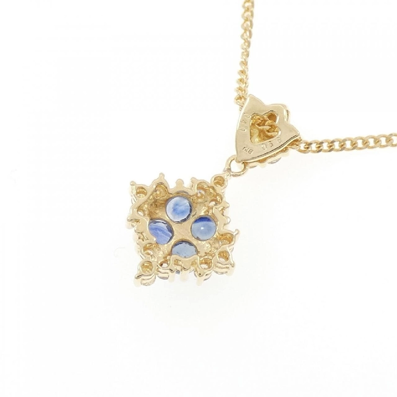 K18YG Sapphire Necklace 0.68CT - Hàng hiệu Authentic 857986