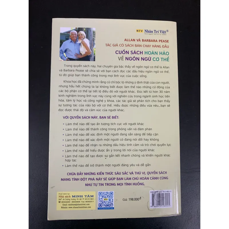 (Sách cũ) Cuốn sách hoàn hảo về ngôn ngữ cơ thể - Allan & Barbara Pease 932664