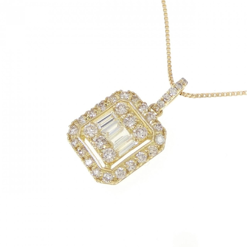 K18YG Dây chuyền kim cương 0.45CT - Hàng hiệu Chính hãng 860190