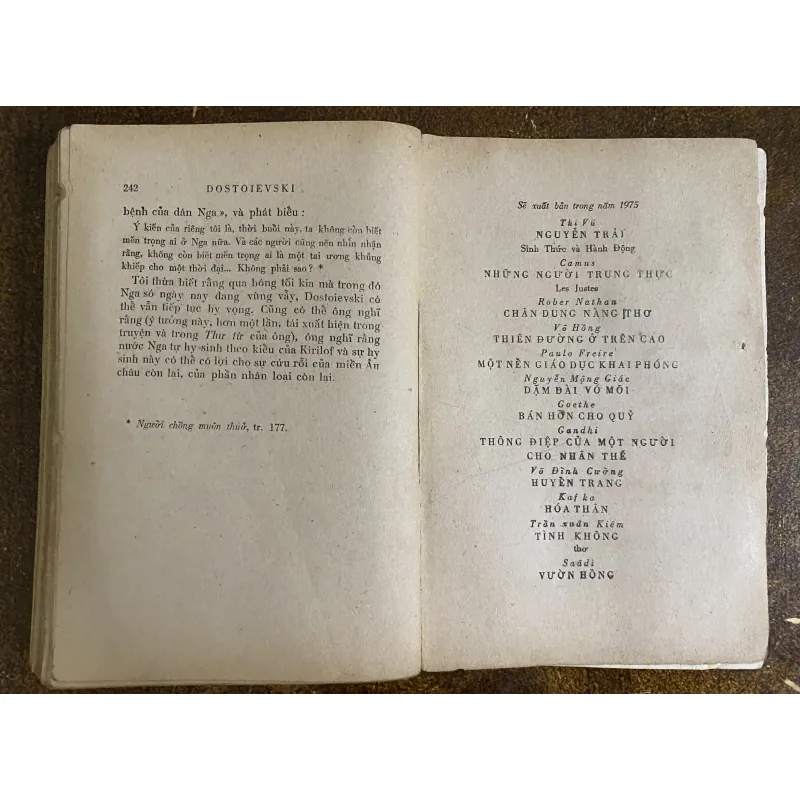 Dostoievsk do André Gide viết, xuất bản 1975 1025454