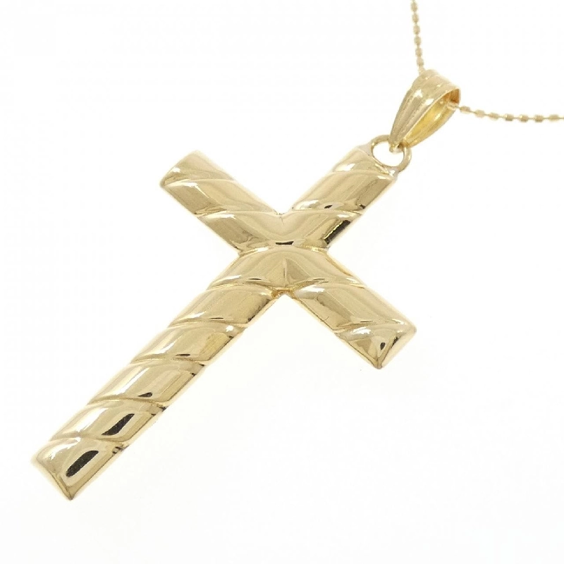 K18YG Dây chuyền hình chữ thập - Hàng hiệu Chính hãng 860383