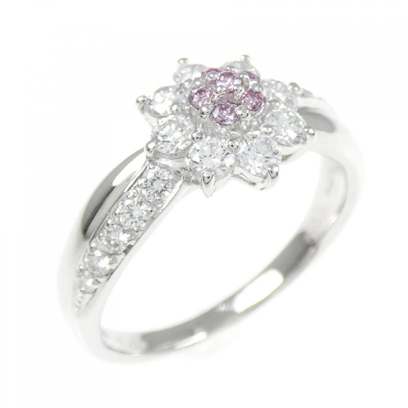 Nhẫn kim cương hồng PT900 hoa 0.07CT 671943