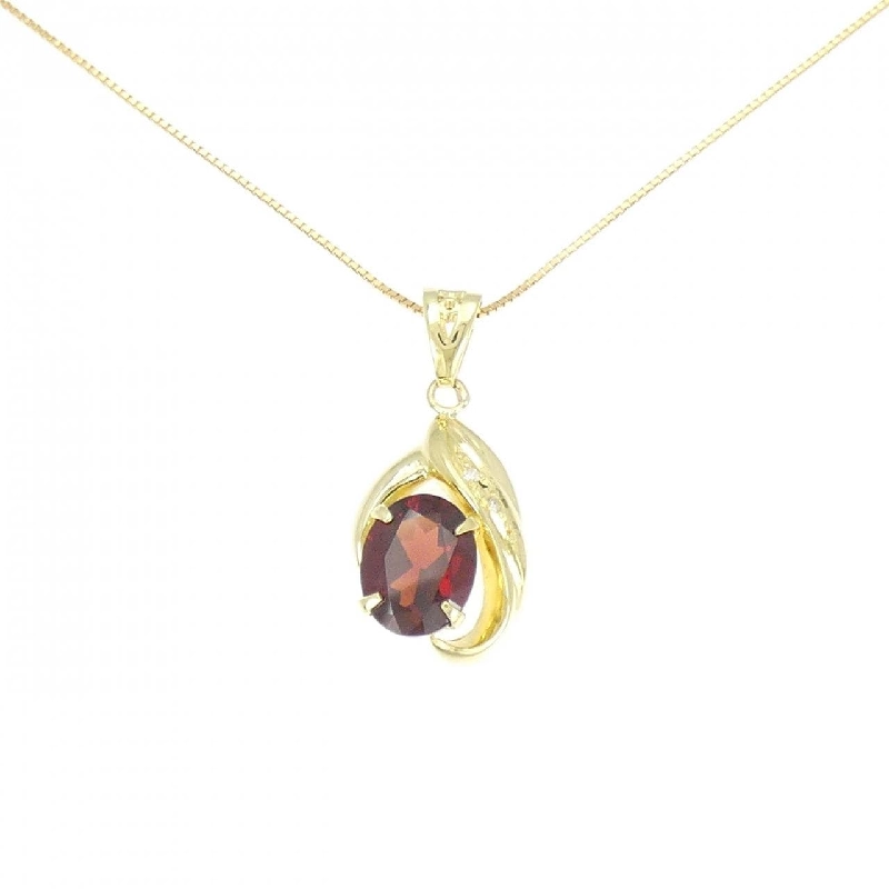 K18YG Garnet Necklace - Hàng hiệu Authentic 856230