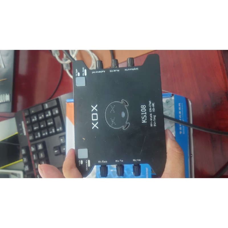 Bộ soundcard ks108 kèm mic bm900  59444