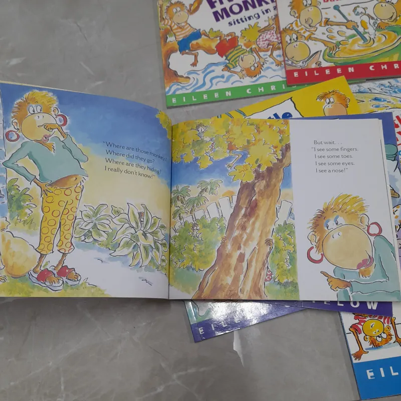 Set 9 cuốn five little monkeys tiếng anh 564939